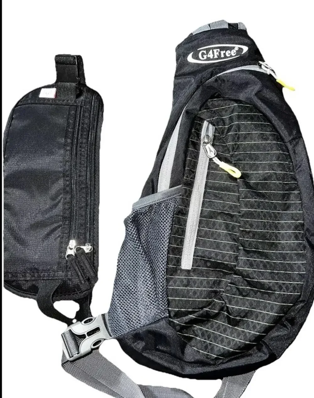 Crossbody Business Messenger Sling Shoulder Bag Slim Design Unisex + Travel Belt